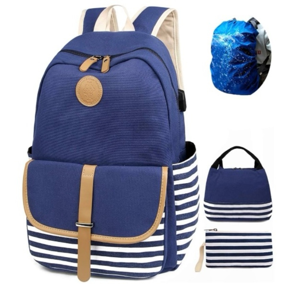 SCIONE Backpacks for Women Teen Girls,Large Capacity Bookbag with USB Charger
